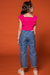 Calça Jeans MOM Infantil Menina com Destroyer - Kukie - loja online