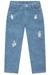 Calça Jeans MOM Infantil Menina com Destroyer - Kukie - comprar online