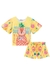 Conjunto Curto Infantil Menina com Shorts BICHOS E FRUTAS - Kukie - loja online