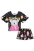 Conjunto Curto Infantil Menina PRETO com Shorts BICHOS E FRUTAS - Kukie - comprar online