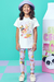 Conjunto Infantil Menina com Camiseta e Legging BICHINHOS E FRUTAS - Infanti - Looks Babilice