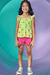 Conjunto Curto Infantil com Bata e Shorts em Sarja FLORZINHAS - Infanti - Looks Babilice