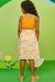 Imagem do Conjunto Infantil Menina com Cropped e Saia Midi FLORES E ONDAS - Kukie