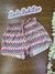 Shorts Infantil Menina ESTAMPA TRICOT - Kukie