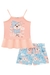 Pijama Curto Infantil Menina De Alças com Shorts CACHORRINHOS - Kukie - comprar online