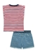 Conjunto Curto Juvenil com Regata e Shorts Jeans LISTRAS - Lilimoon na internet