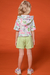 Conjunto Infantil Menina com Shorts/Saia EMOTICONS - Kukie - loja online