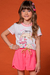 Blusa Infantil Menina de Mangas Curtas RAPOSINHA - Kukie na internet