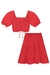 Imagem do Conjunto Infantil Menina com Saia Maria VERMELHO - Kukie