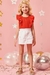 Imagem do Blusa Infantil Menina VERMELHO com LAISE - Kukie