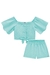 Conjunto de Blusa Cropped e Shorts em Summer Dots - Kukie - loja online