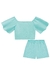 Imagem do Conjunto de Blusa Cropped e Shorts em Summer Dots - Kukie