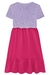 Vestido Infantil Mangas Curtas com Tricot ARCO ÍRIS - Kukie - comprar online