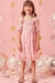 Vestido Infantil ROSA em Tule FLORIDO - Kukie - loja online