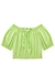 Blusa Cropped Infantil Mangas Bufantes VERDE - Infanti - comprar online