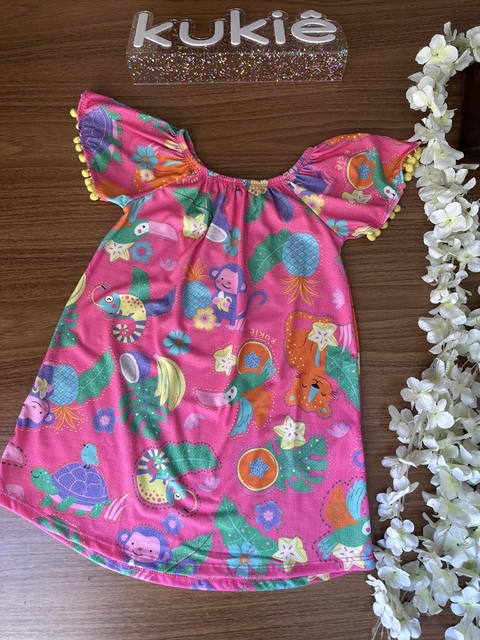 Kit 3 Vestido Moana Baby Menina Curto Princesas Soltinho