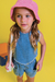 Imagem do Conjunto Infantil Menina em Jeans com Cropped STRASS - Kukie