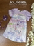 Vestido Infantil Lilás Mangas Bufantes KWAII - Kukie