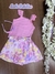 Conjunto Infantil Curto Menina com Shorts/Saia e Tiara BORBOLETAS - Infanti