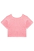 Blusa Cropped Infantil em Tricô ROSA - Kukie na internet