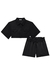 Conjunto Juvenil Curto Menina com Camisa e Shorts PRETO - Lilimoon - comprar online