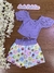 Conjunto Infantil Curto Menina com Shorts/Saia FAVO DE MEL - Kukie