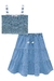 Conjunto Infantil Menina em Jeans com Saia MARIAS - Kukie - comprar online