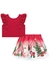 Conjunto Infantil Curto Menina com Saia NATAL VERMELHO - Kukie - comprar online