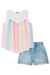Conjunto Infantil Menina com Shorts Jeans TULE DE CORES - Infanti - comprar online