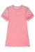 Vestido Infantil de Alças com Sobreposição em Tule XADREZ ROSA NEON - Infanti - loja online