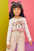 Blusão Infantil Linha Estampa 3D Detalhe Pedrinhas - Kukie ( REf. 70509) - comprar online