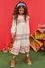 Vestido Infantil Mangas Longas Midi em Cotton Linho- Kukie 70597 - comprar online