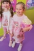 Vestido Infantil Rosa Estampas- Gola - Kukiê (Ref. 70727) - Looks Babilice