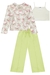 Conjunto Infantil Calça Wide Leg em Cupro Blusa Cropped em Tule e Top em Canelado- Kukie - 71565 - loja online