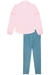 Conjunto Infantil Camisa Rosa Tricoline e Calça em Jeans Bellini .- Kukie -71622 - loja online