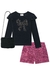 Conjunto Infantil Blusa Manga Longa e Short + Bolsa - Kukie - (Ref. 71643) - comprar online