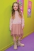 Vestido Infantil Rosa Manga Longa - Rodado e Flores- Kukie (Ref. 71824) - comprar online