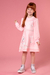 Vestido Infantil Rosa Termoskin Manga Longa - Kukie - 71922 - Looks Babilice