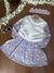 Vestido Infantil Estampado + Colete Branco Solto - Kukie- (Ref. 72266)
