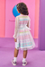 Vestido Infantil em Fly Tech Colorido e Tule - Kukie -72458 - Looks Babilice