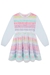 Vestido Infantil em Fly Tech Colorido e Tule - Kukie -72458 - loja online