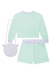 Conjunto Infantil Blusão Shorts em Moletom - Acompanha Bolsinha- Kukie - 72479 - loja online