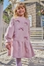 Vestido Infantil Rosa Moletinho Manga Longa Detalhe Laçinhos - Kukie - 72498 - comprar online