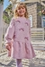 Vestido Infantil Cinza - Manga Longa - Lacinhos em Veludo- Kukie (Ref. 72498) - comprar online