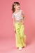 Conjunto Infantil Blusa Cropped Top em Cotton e Calça em Sarja .- Kukie -72662 na internet