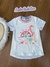 Blusa Infantil Alongada em Meia Malha - Branco Kukiê 73895