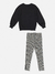 Conjunto Infantil Longo Menina com Blusão PRETO e Legging Xadrez MAGIC - Momi na internet