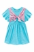 Vestido Infantil Azul com Lenço Colorido - Kukie - loja online