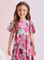 Vestido Infantil Rosa Princesas Manga Morcego - Momi- (Ref.H4962) - comprar online