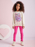 Conjunto Infantil Legging Rosa e Moletom Estampa Frontal - Momi (Ref. H5340) - loja online
